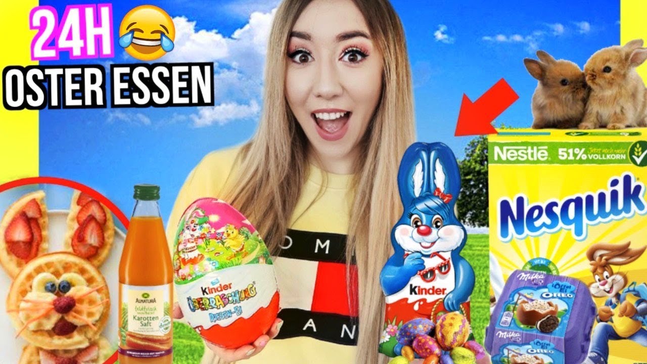 nur OSTER ESSEN für 24 STUNDEN an OSTERN esse ICH im HAUS (OSTEREIER)