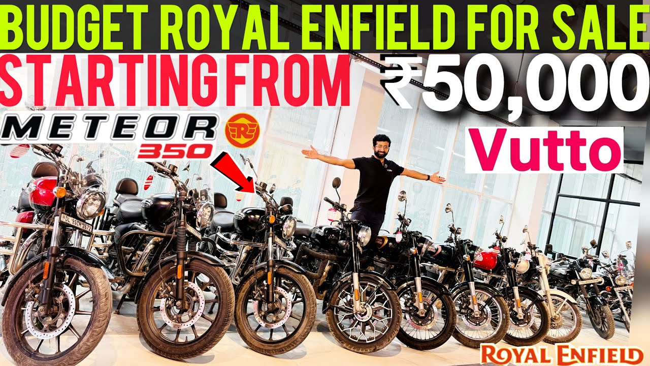 Buy Royal Enfield Meteor 350 Bullet for just ₹50,000 Cheapest used bullet bikes Showroom Vutto Bikes