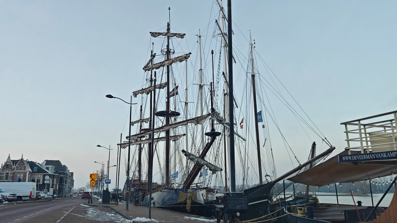 Winter Drive Thru Villages, Flevoland and Kampen