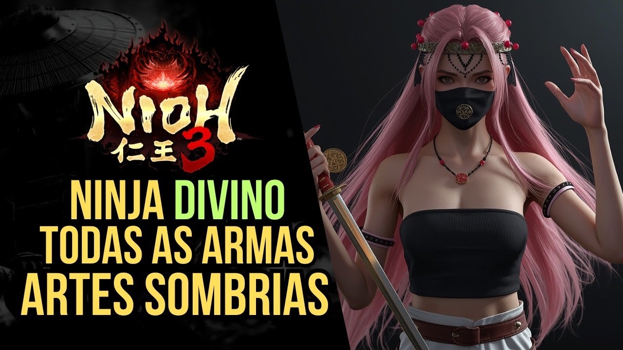 Ninja das Artes Sombrias - Build End Game (NG+) - Nioh 3