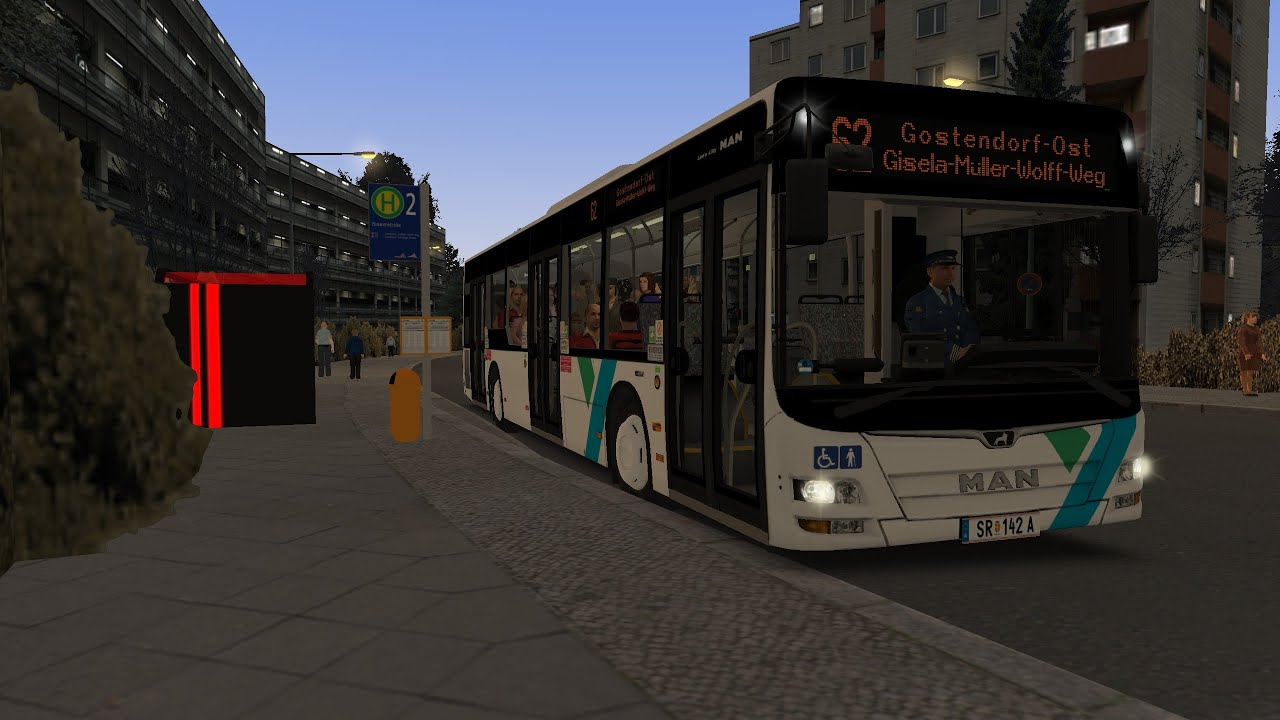 Diese Kurve geht nicht ohne den Randstein | Städtedreieck Modded - Linie 62 | OMSI 2 #295
