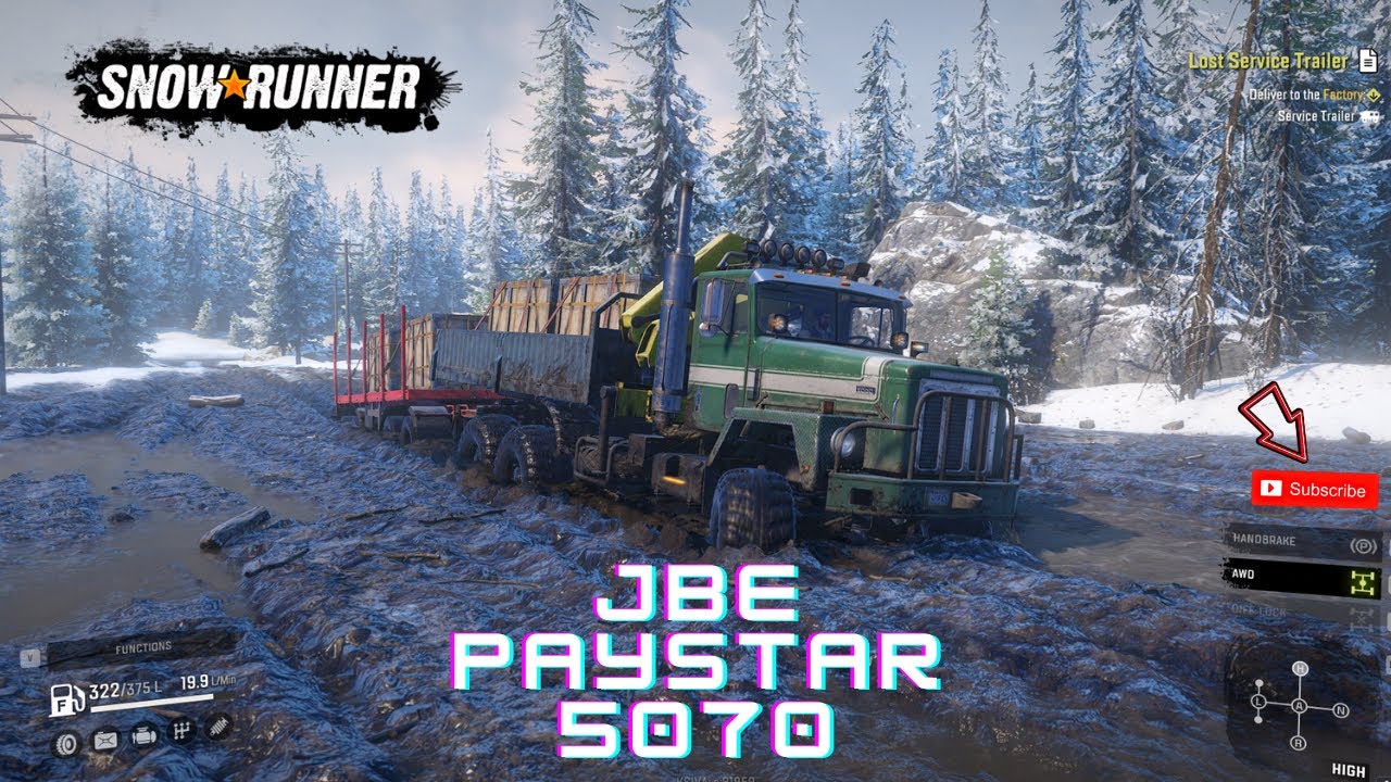 Обзор мода для SnowRunner | JBE PAYSTAR 5070 - НАСТОЯЩИЙ РАБОЧИЙ ГРУЗОВИК! (ОБЯЗАТЕЛЬНЫЙ МОД!)