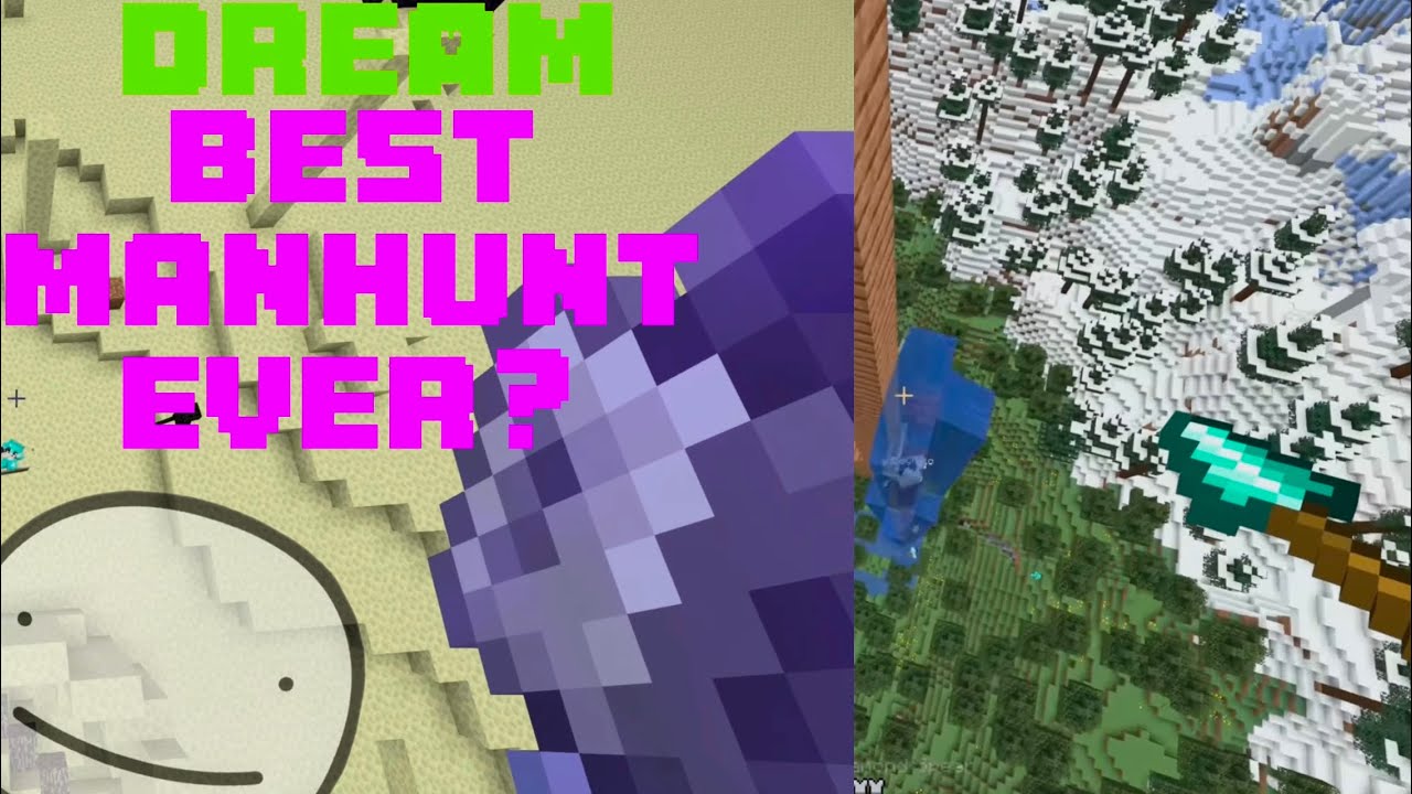Dream NEW Minecraft MANHUNT is actually INSANE! (Minecraft Manhunt Speedrunner vs 4 hunters REVIVAL)
