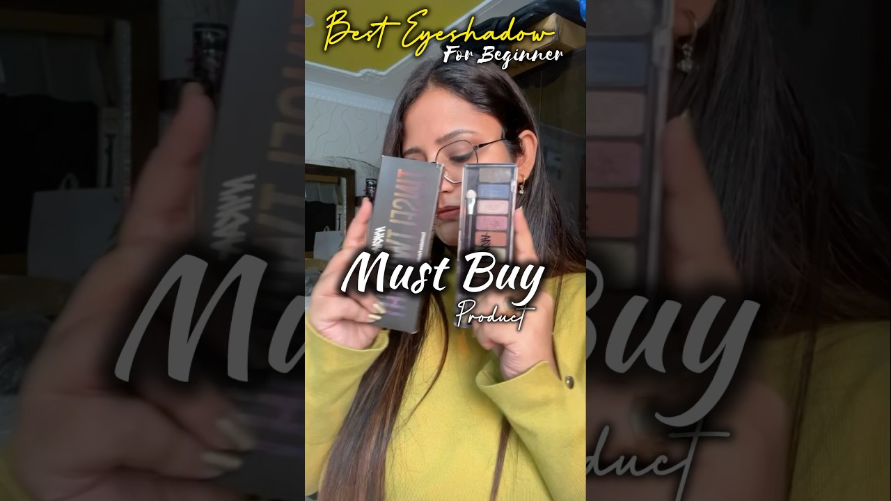 Best Eyeshadow Palette For Beginners &hearts;️🔗|Nykaa Eyes On Me! 10-in-1 EyesShadow Swatches| #nykaa #fyp