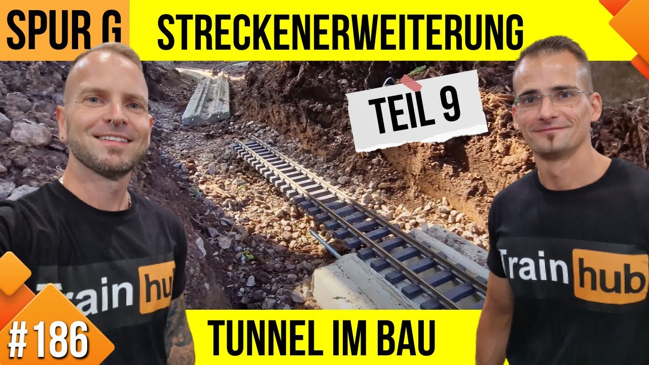 Unsere LGB Gartenbahn #186, Streckenerweiterung Vorgarten, Teil 9: Tunnel im Bau