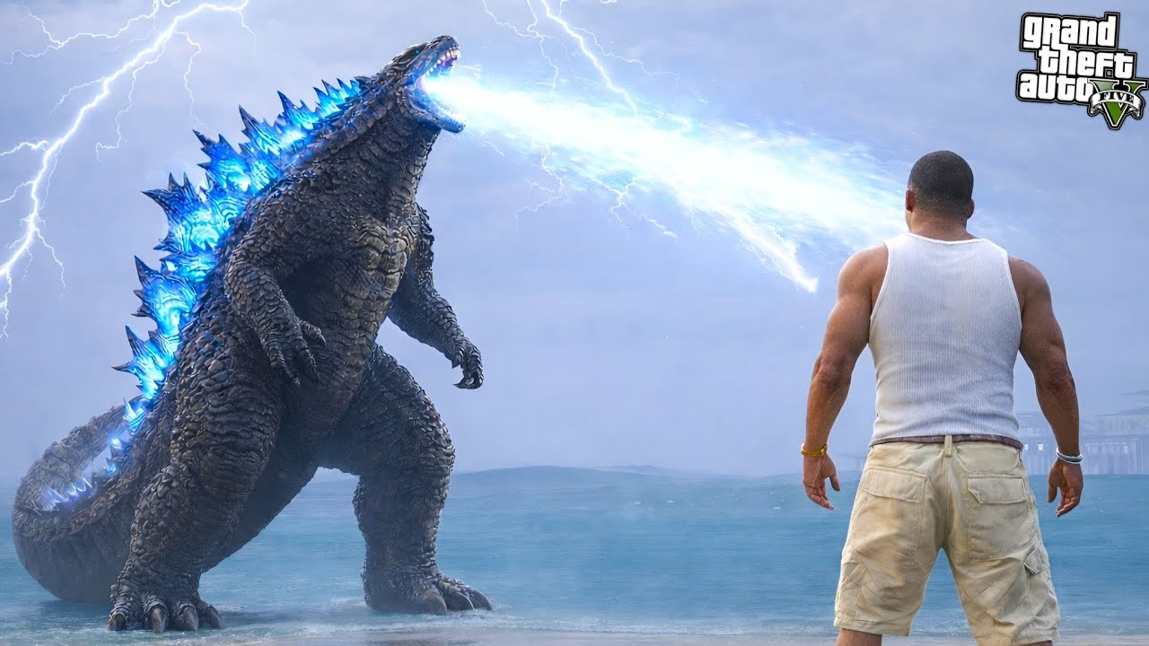 Franklin Found Big Hungry Godzilla In GTA 5 !!