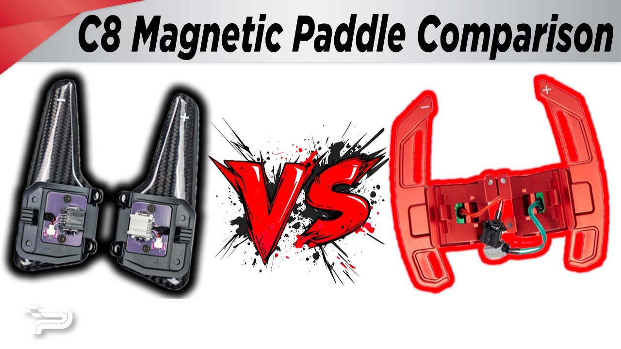 C8 Corvette Magnetic Paddle Shifter Comparison - Paragon Performance