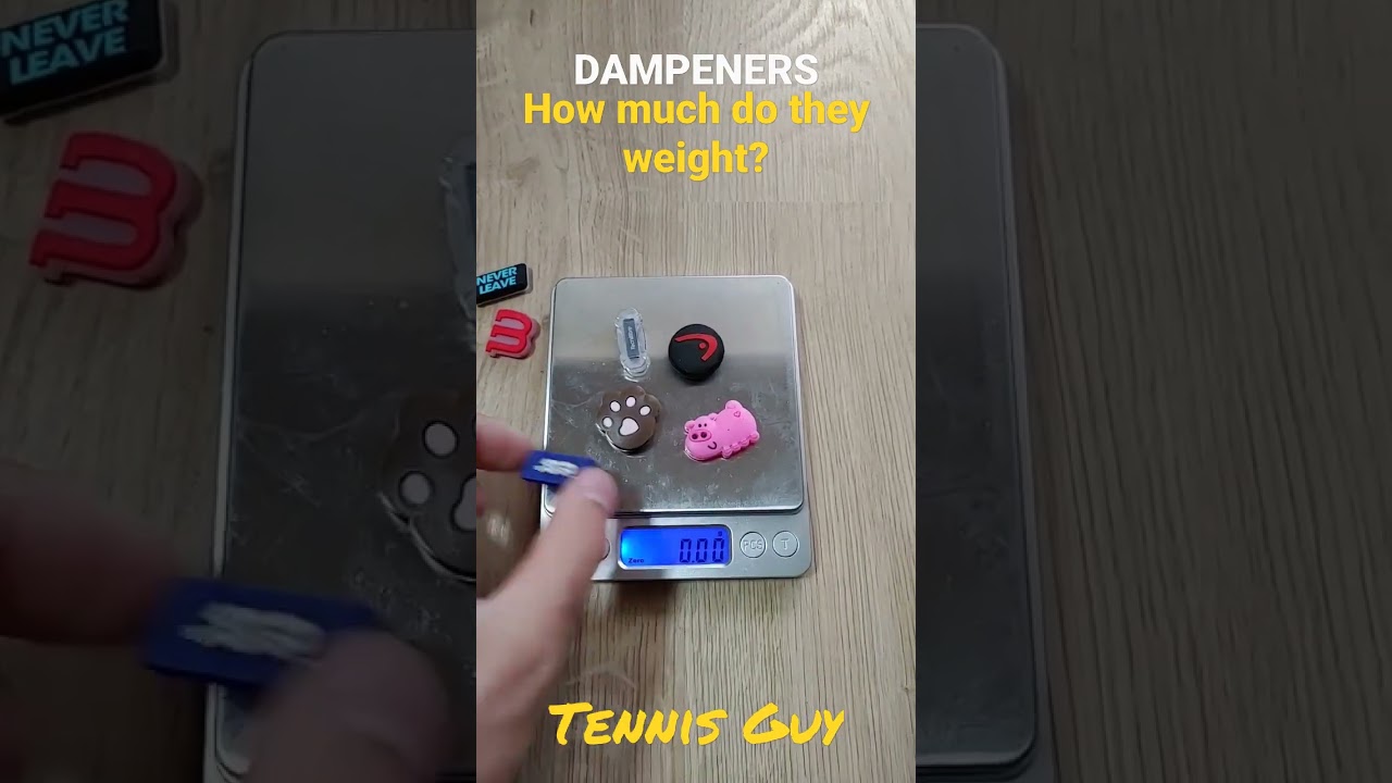 How Much Do They Weight? - TENNIS RACKET DAMPENERS | Tennis Guy