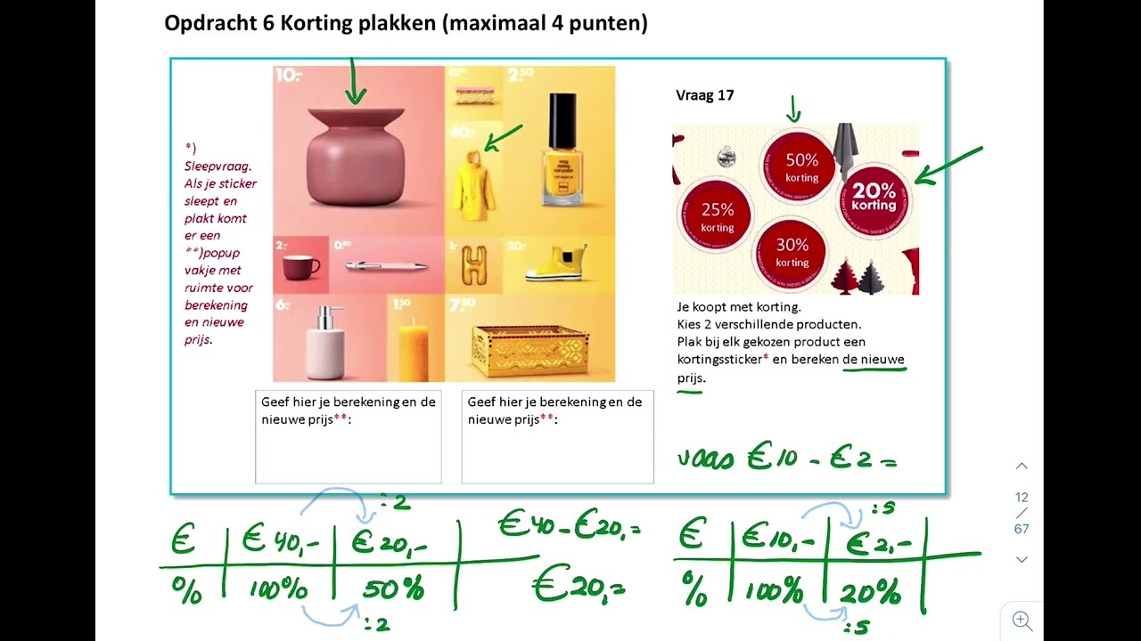 voorbeeld rekenexamen mbo niveau 2: deel 3