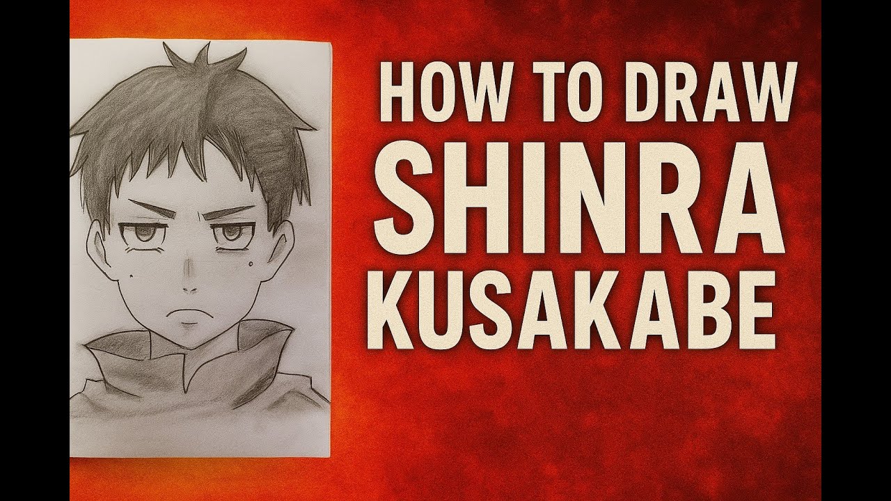 How to Draw Shinra Kusakabe | Fire Force Anime Pencil Sketch Tutorial 🔥✏️