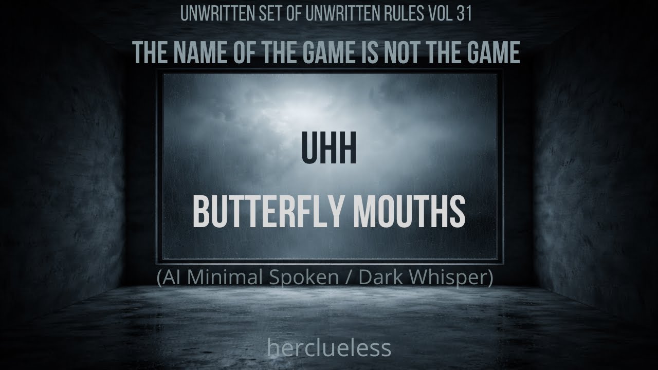 uhh butterfly mouths | herclueless (AI Minimal Spoken / Dark Whisper)