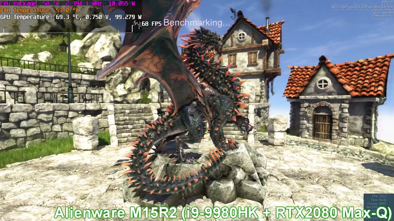 Alienware M15R2 Session (i9-9980HK + RTX2080 Max-Q)