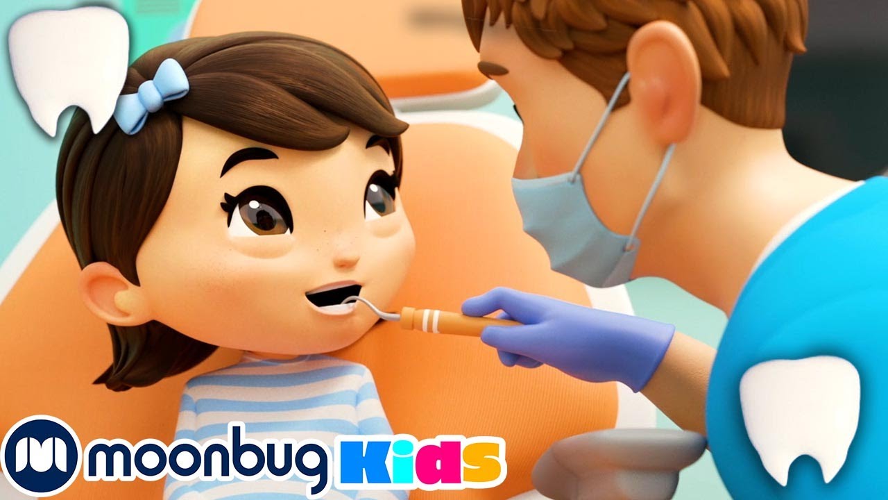Ruchomy ząb, wizyta u dentysty | Lellobee | Bajki i piosenki dla dzieci! | Moonbug Kids