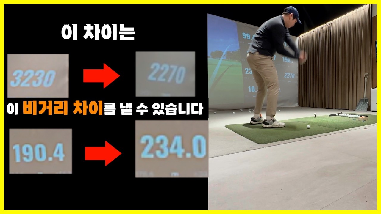 드라이버 백스핀 줄이는 방법 ㅣ비거리 낭비하지마세요!ㅣ드라이버 거리 손실 백스핀에 달려있습니다!ㅣ비거리 10~15 m 차이 줄이기!