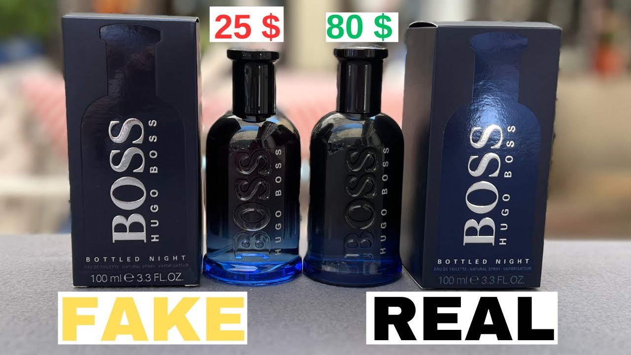 Fake vs Real Hugo Boss Bottled Night Perfume