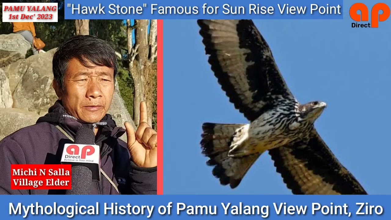 Trending place of Ziro valley, Pamu Yalang (Hawk Stone).
