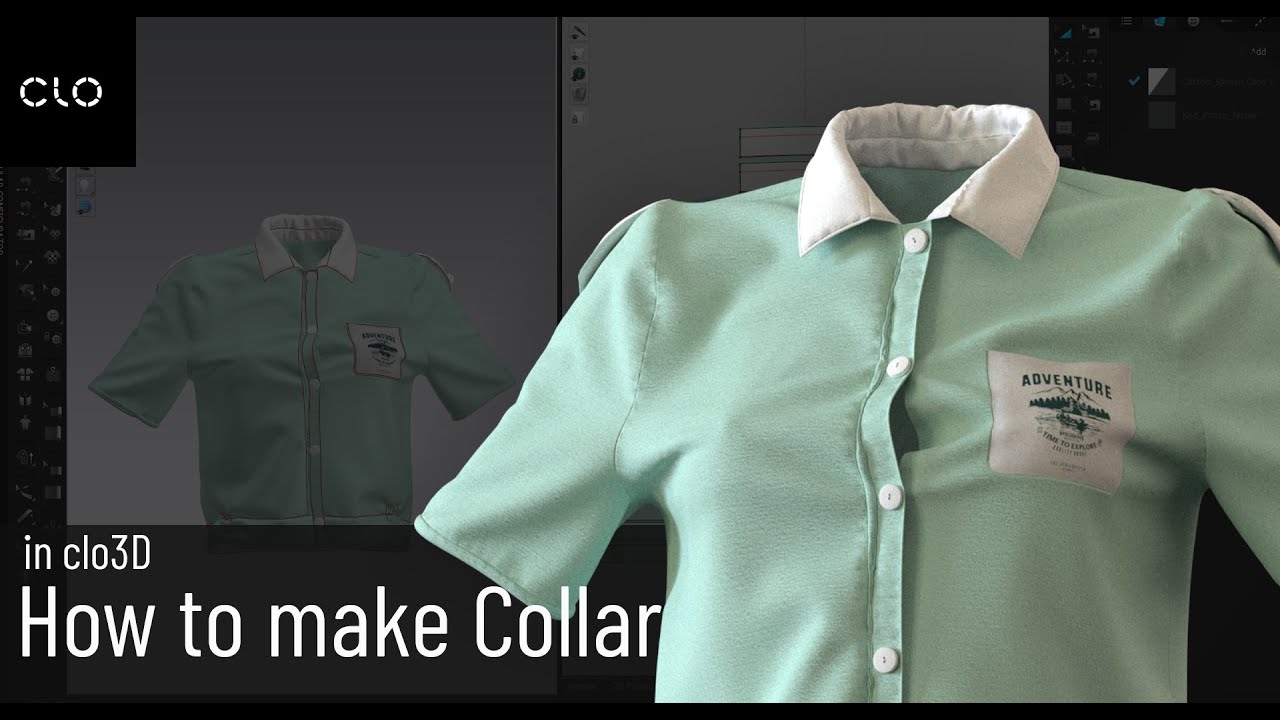 How to make collar in clo3D or Marvelous