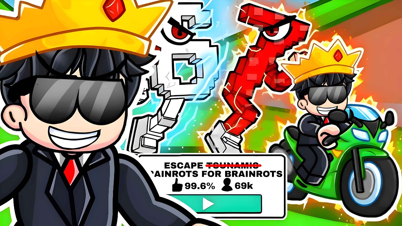 I Played FAKE Escape Tsunami for Brainrot Games in Roblox!