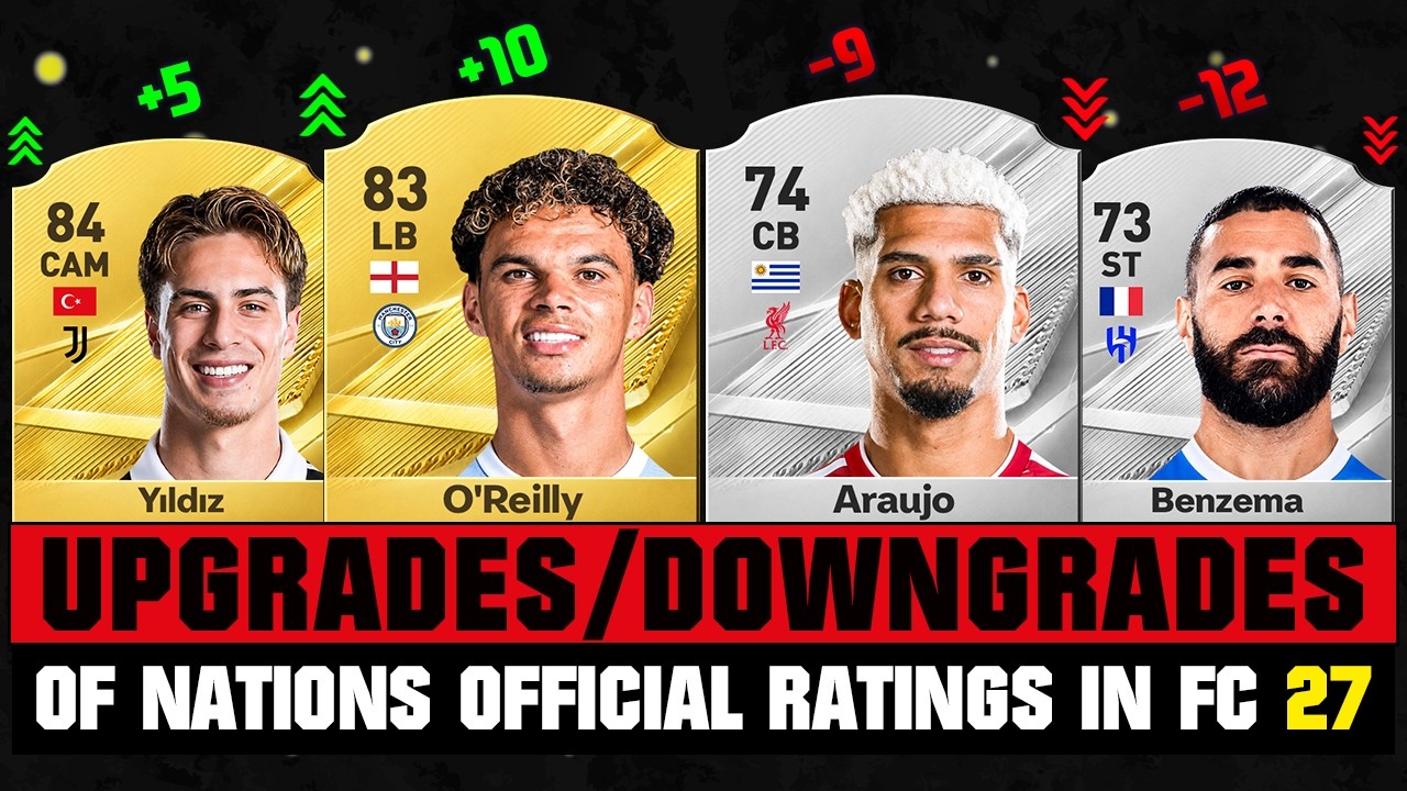 FIFA 27 | OFFICIAL BIGGEST RATING UPGRADES & DOWNGRADES of Every Nation IN FC 27! 😱🔥 ft. Lamine...