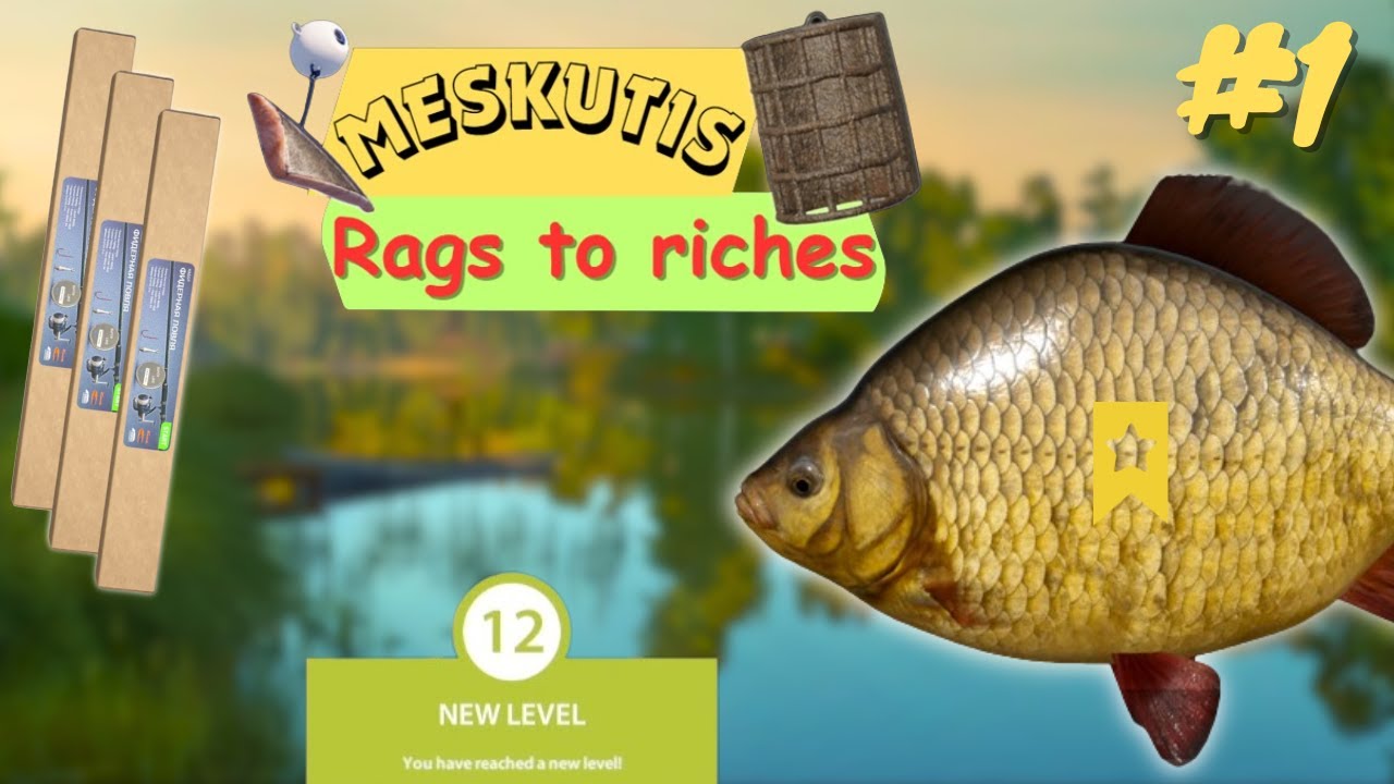 Russian fishing 4 | Pirmosios dugninės! | Rags to riches #1