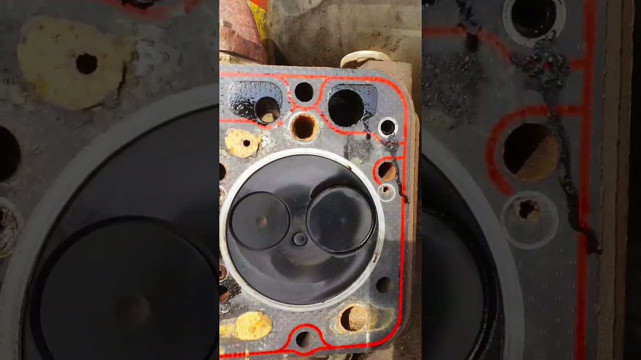 Tractor engine head repair part