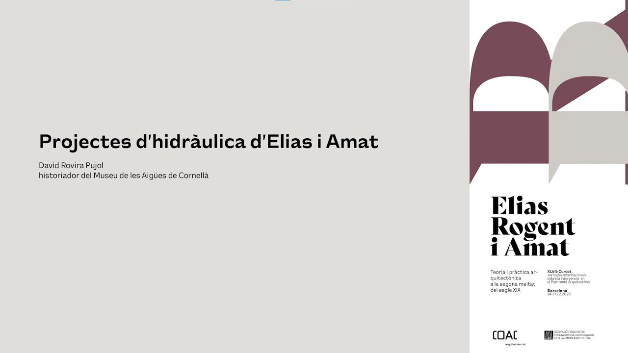 COAC ELIAS ROGENT I AMAT Hidr&agrave;ulica Elias i Amat