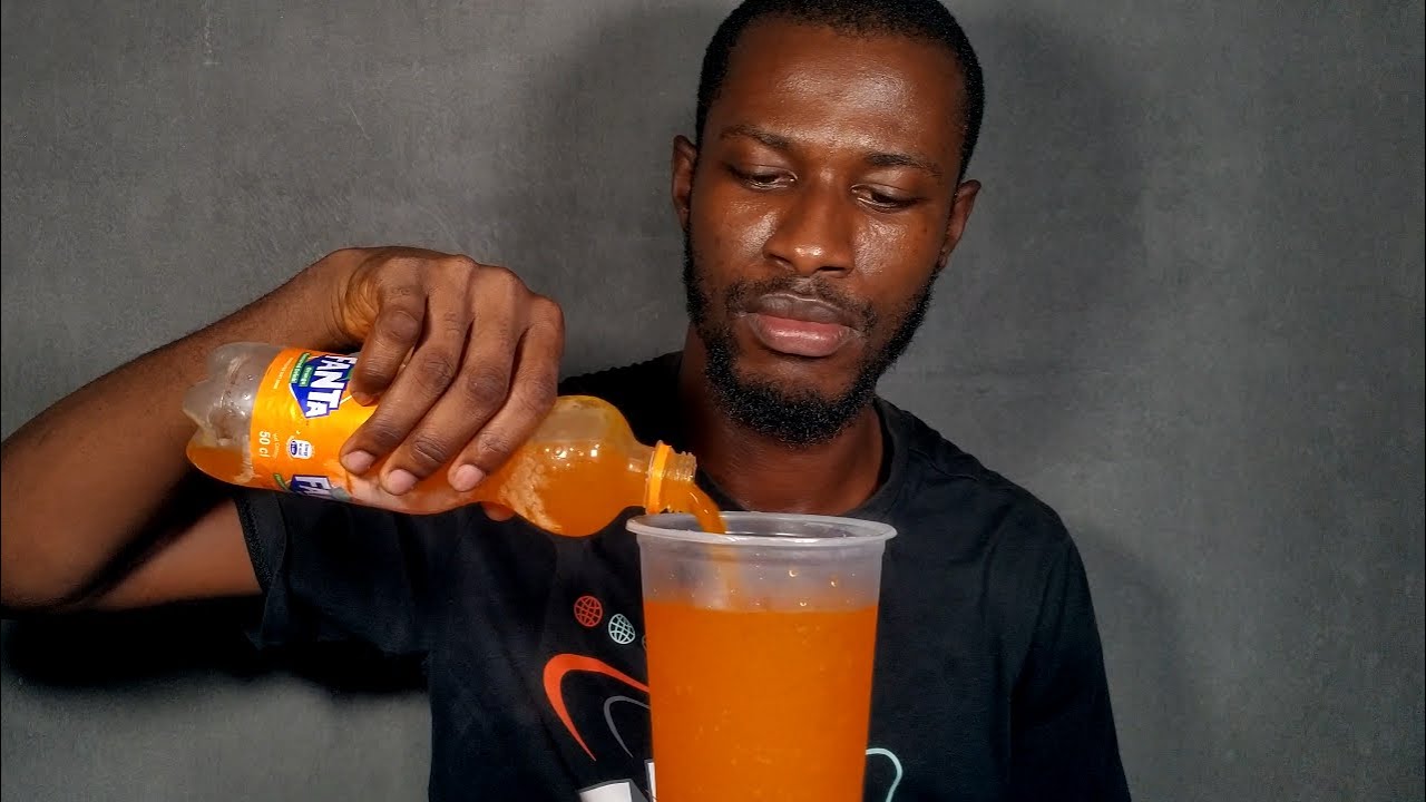 ASMR DRINKING | FRIDGE ICE COLD FANTA ORANGE FLAVOUR DRINK 🧊💦🥶