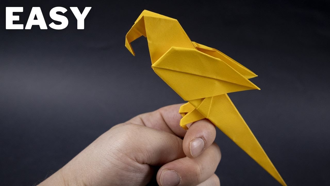 Как сделать попугая » вики полезно Оригами 3D Попугай 🦜
