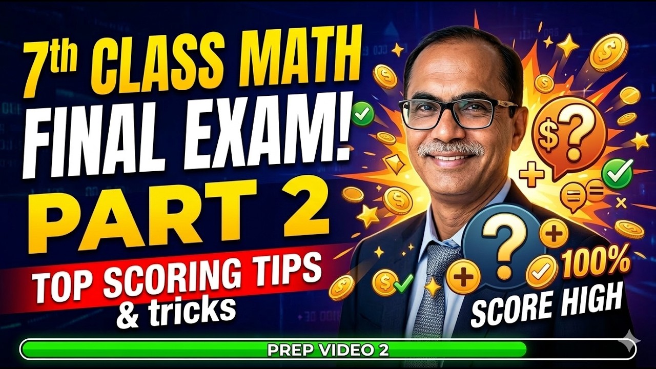 7Th Class Math Guess Paper || SBA Paper Exam 2026 || Video 2
