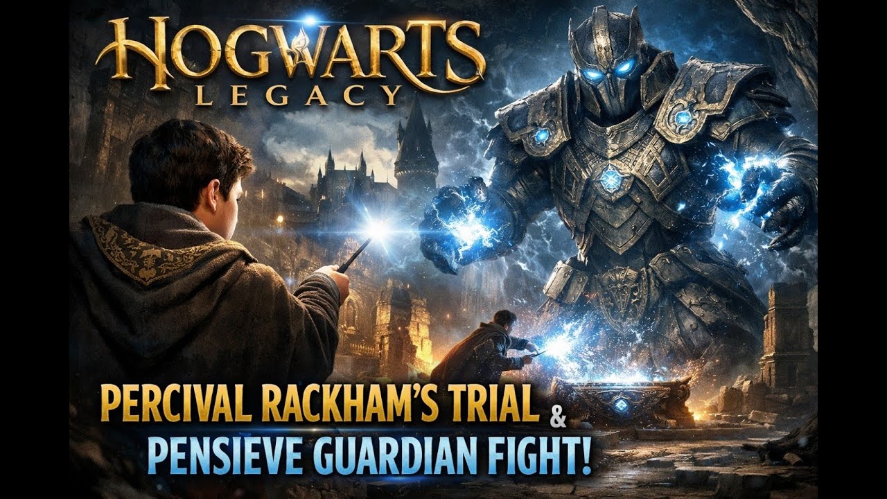 Percival Rackham’s Trial Begins ⚡ Pensieve Guardian Boss Fight | Hogwarts Legacy