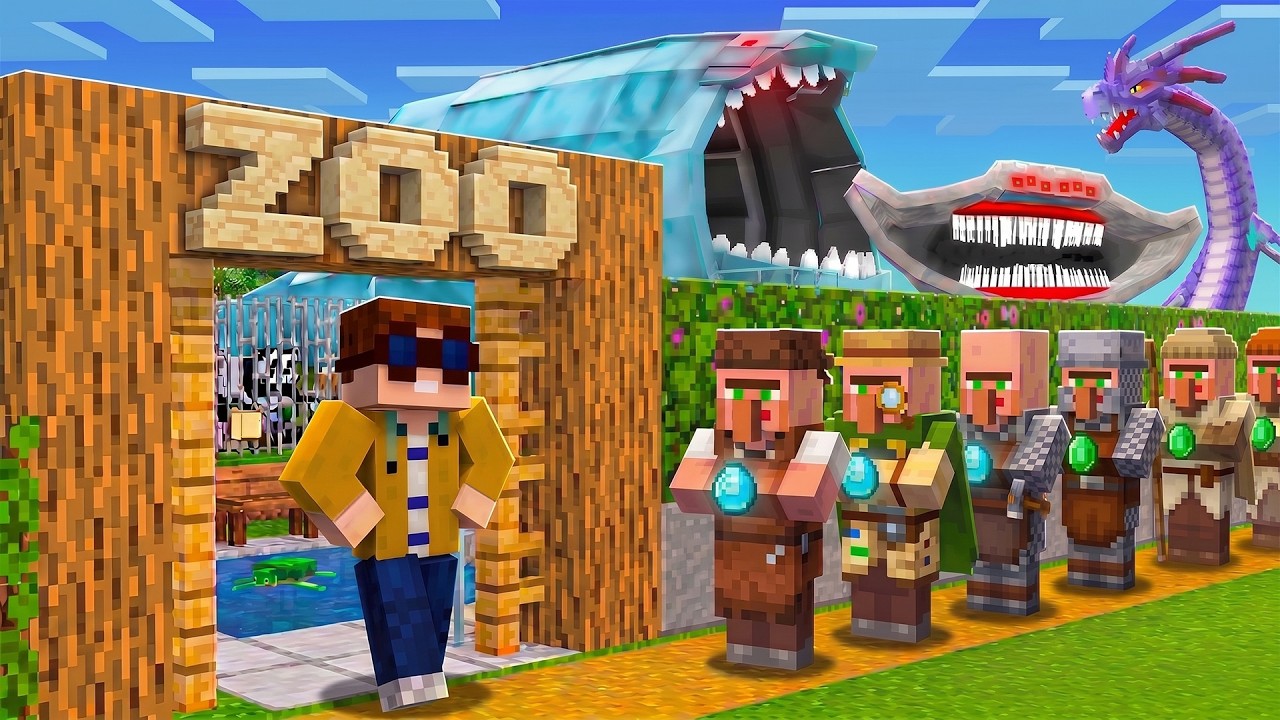 Ich BAUE EINEN ZOO für ALLE MOBS in Minecraft...