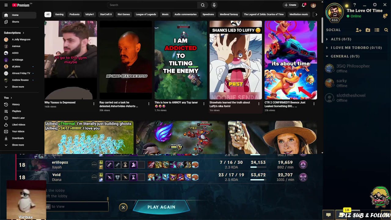 Lunch Breakie Wagie Stream | LoL #85