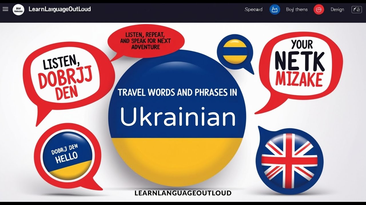 Travel Words and Phrases in Ukrainian: Listen, Repeat, and Speak for Your Next Adventure