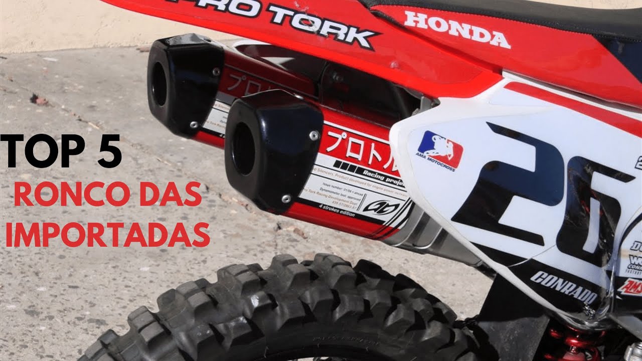 TOP 5 RONCO DAS IMPORTADAS | CORTE DE GIRO DAS MOTOS DE TRILHA IMPORTADAS