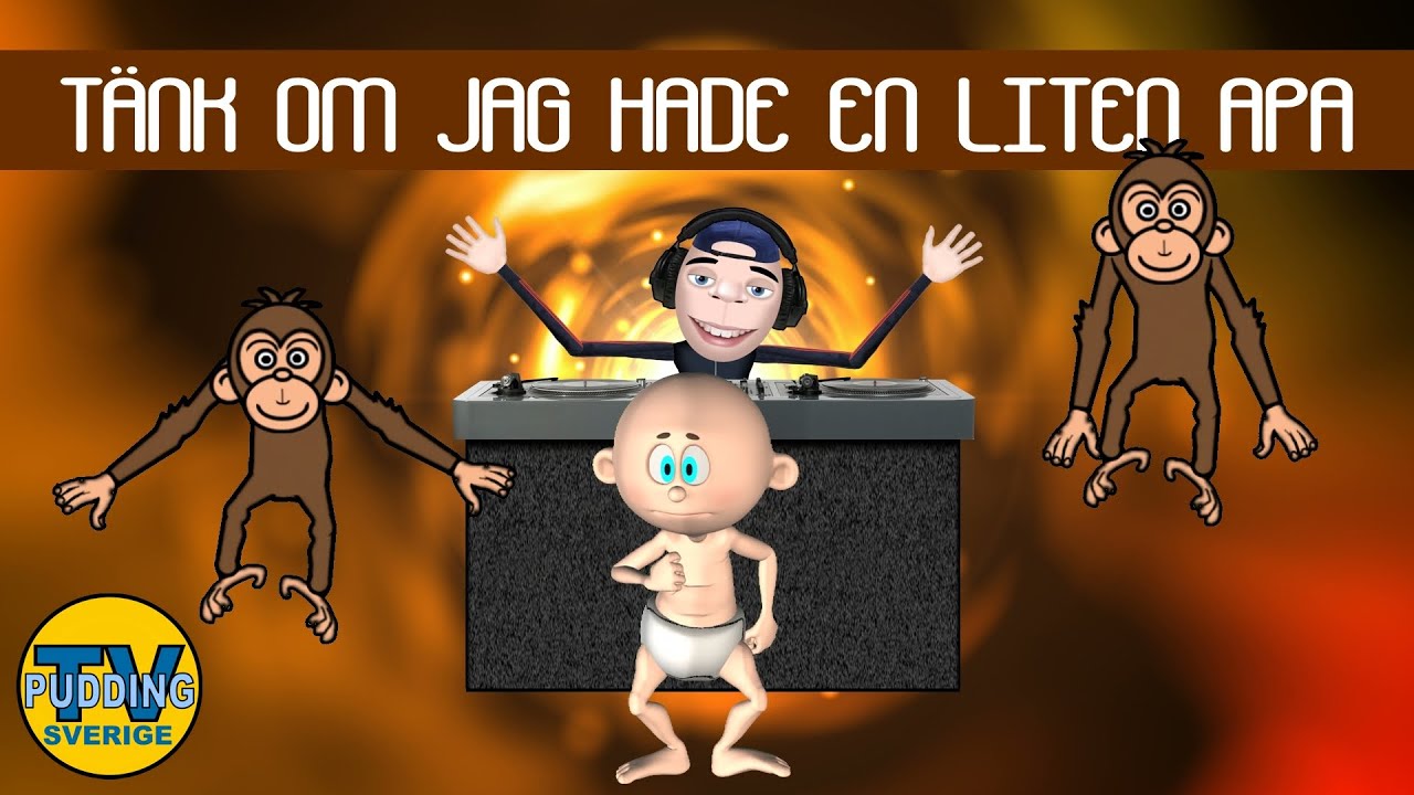 Tänk om jag hade en liten liten apa (Dance Version) - med mera | Svenska barnsånger
