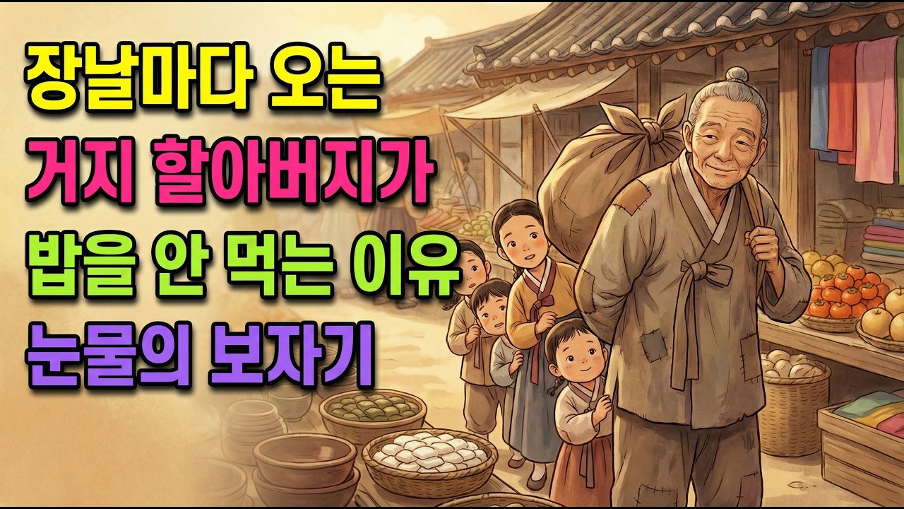 장날마다 오는 거지 할아버지