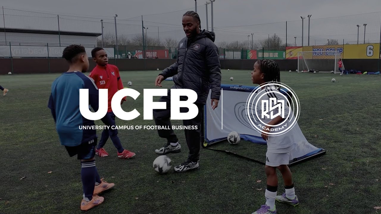 UCFB coaching students gaining experience at Raheem Sterling's RS7 Academy