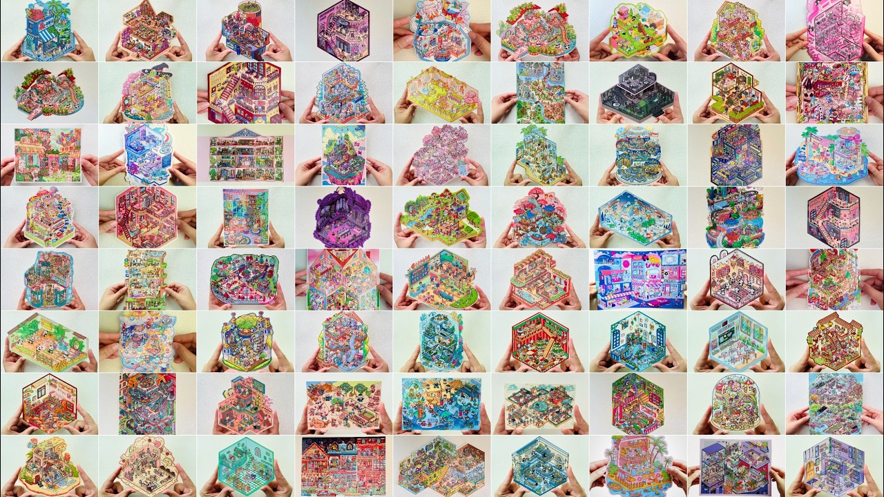 [ASMR DIY] 🎀 Scene Stickers Collection✨Relaxation, healing, sleep help
