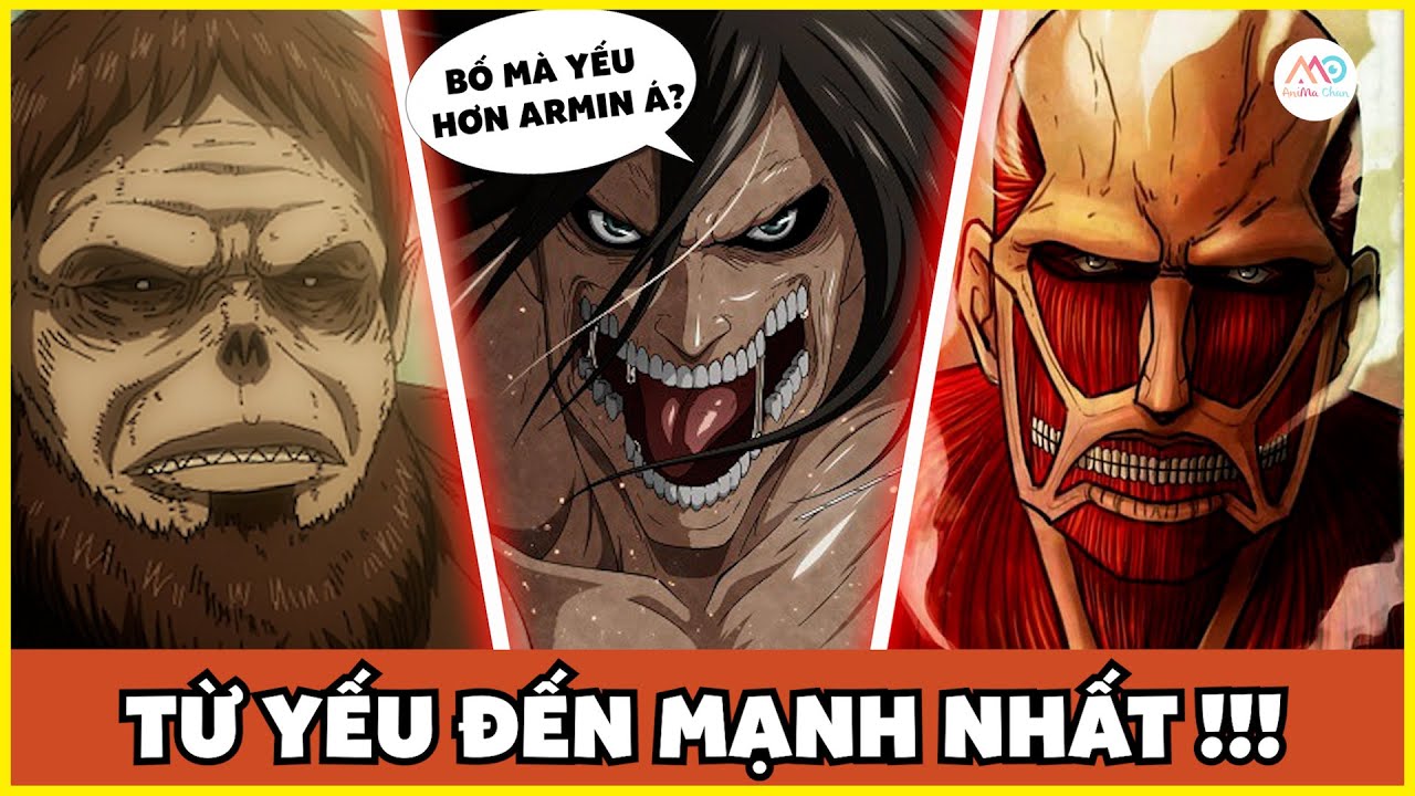 Xếp Hạng TẤT CẢ Các TITAN SHIFTER | Từ YẾU đến MẠNH