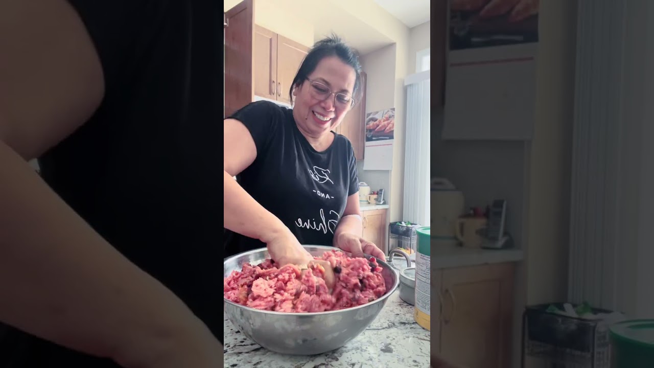 Cooking Pilipino meatloaf version 