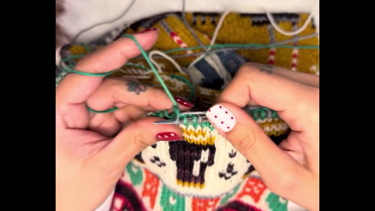 Two Stranded Color Work Knit