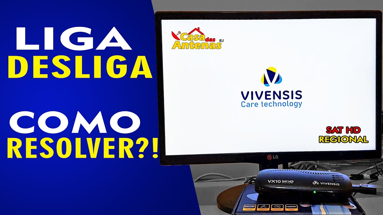 RECEPTOR VIVENSIS VX10 TRAVADO NA LOGO LIGANDO E DESLIGANDO | COMO FAZER O RECOVERY