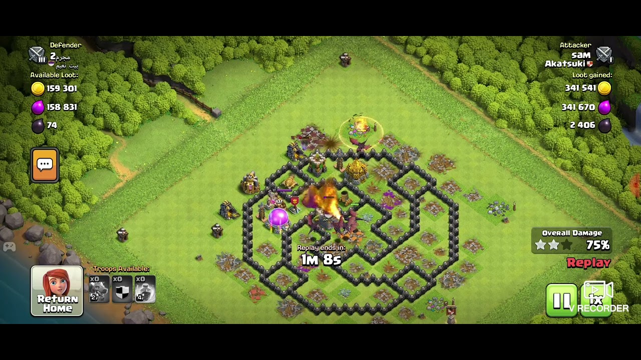 🔥 TH7 vs Maxed TH8 | Dragon + Balloon Attack Strategy 🔥