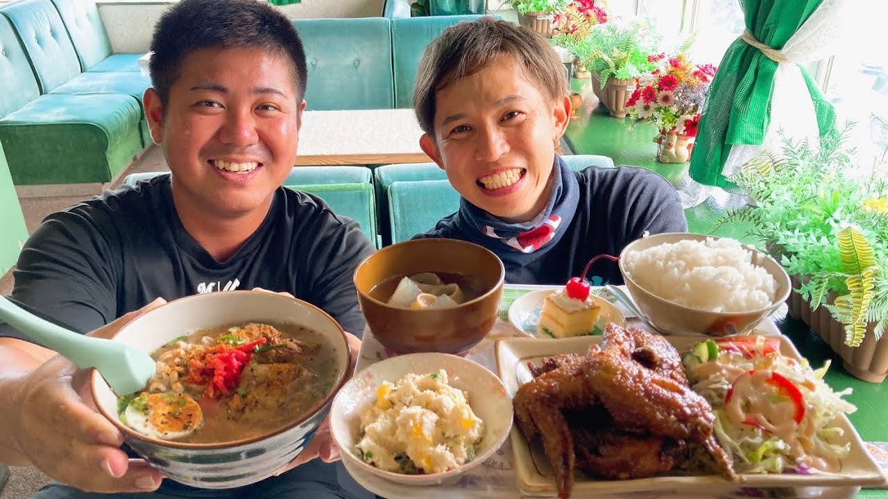 ハイサイ探偵団がガチで通うお店を暴露しちゃうよ第二弾！バンバンとはるおっkと超激安の日替わりを食う！【沖縄観光/うるま】