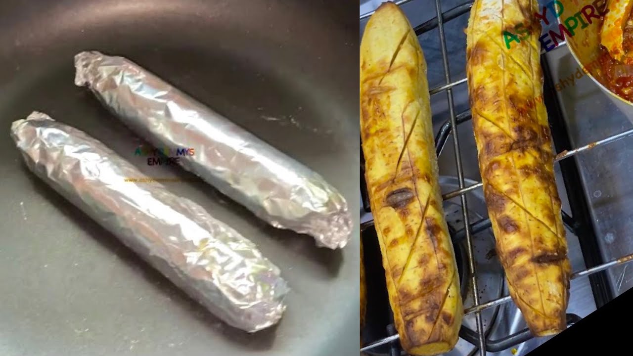 HOW TO MAKE SUYA SPICED ROASTED PLANTAIN (BOLI) AT HOME USING FRYING PAN