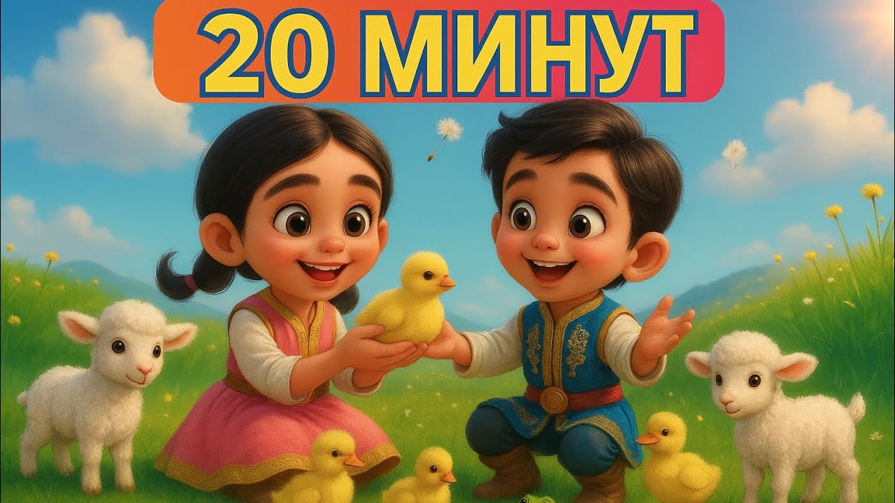 Қошақаным | Кел, билейік балақай | Бақа бақа балпақ | Казакша мультфильм| Казакша мультфильм |20 мин