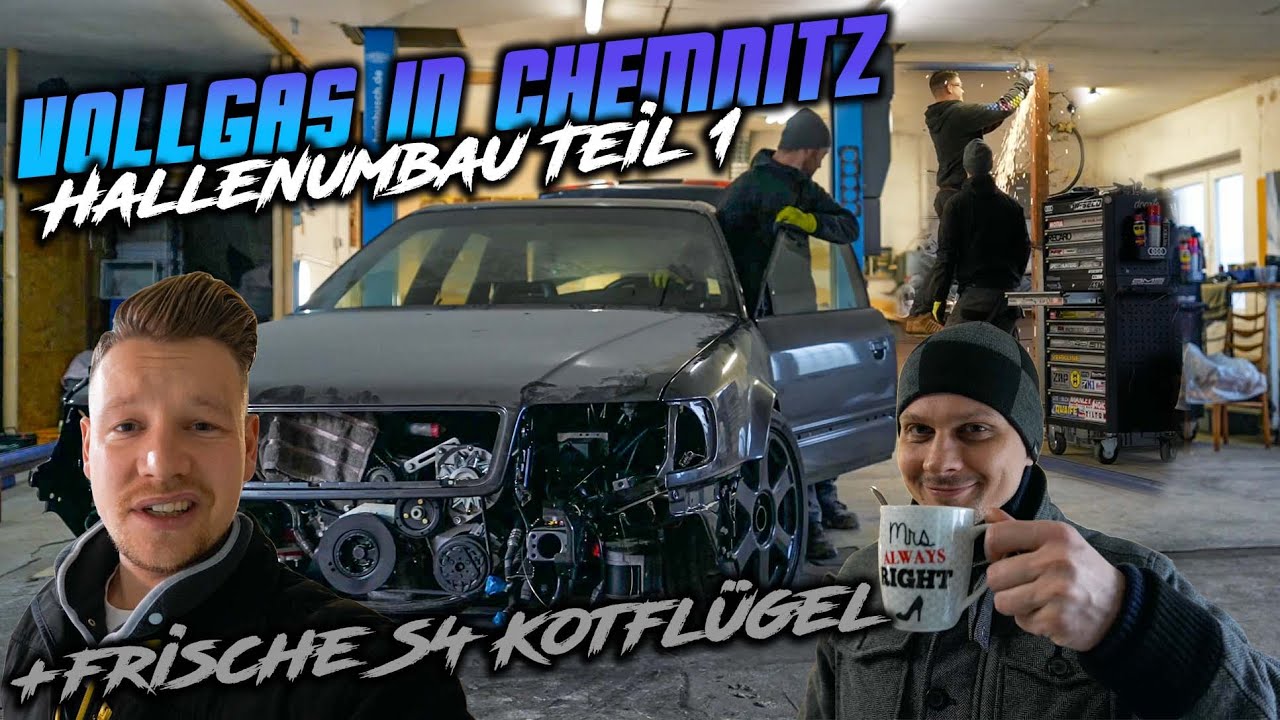 Hallenumbau Teil 1 + Audi Ur-S4 #19 Kotfl&uuml;gel I RD48