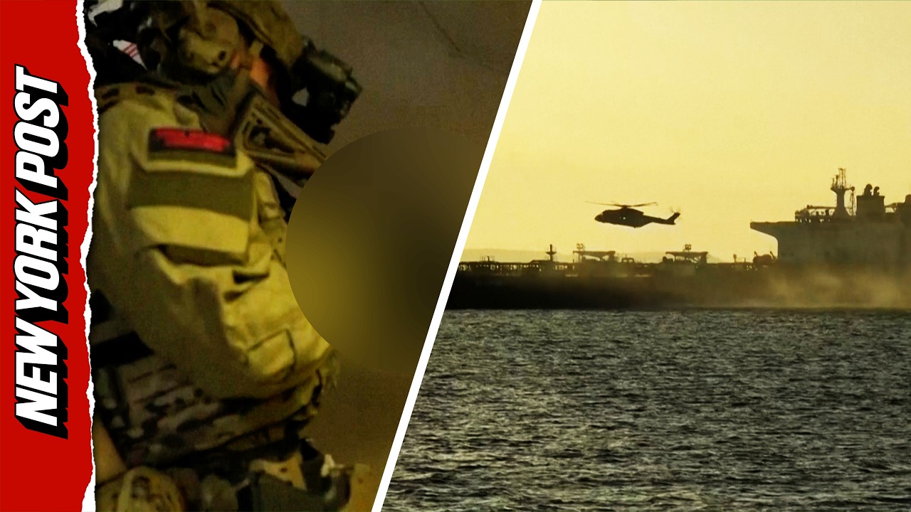 Dramatic Moment UK Forces Intercept Sanctioned Russian Shadow Oil Tanker
