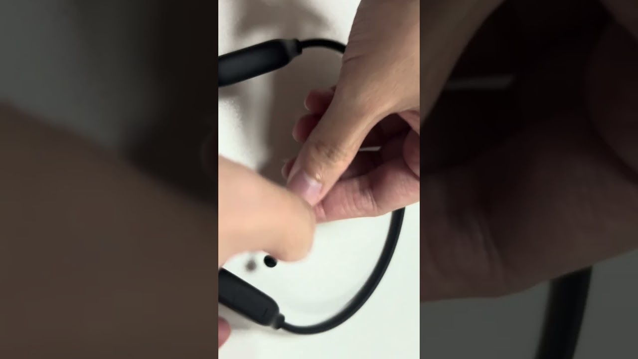 How to use the bone conduction headset adjustment cord