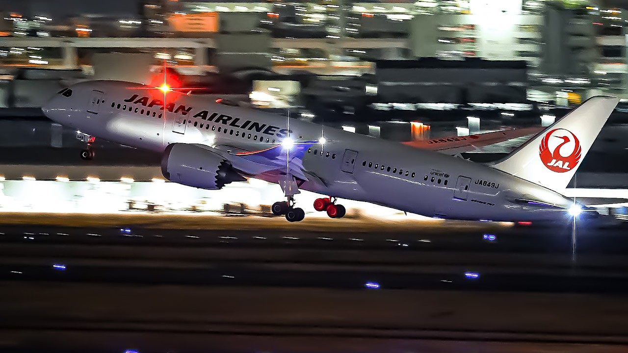 EVENING TO NIGHT PLANE SPOTTING at HANEDA AIRPORT [HND/RJTT]